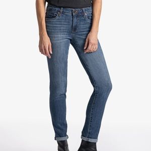 KUT from the cloth straight leg medium wash denim jeans